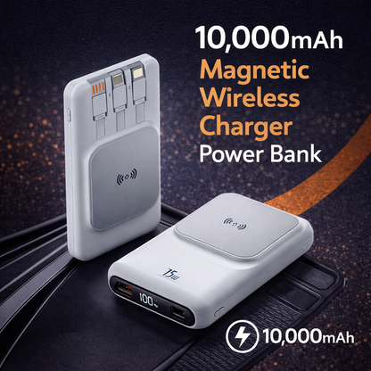 10000mAh Magnetic Wireless Charger Power Bank