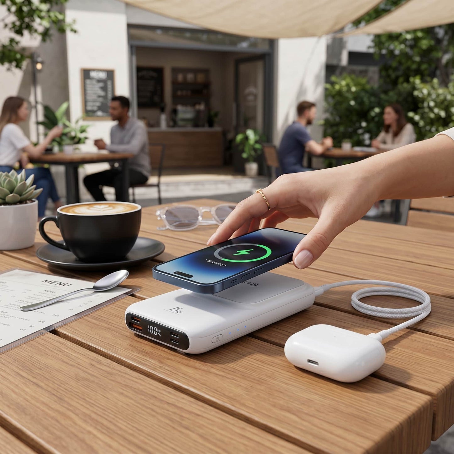 10000mAh Magnetic Wireless Charger Power Bank