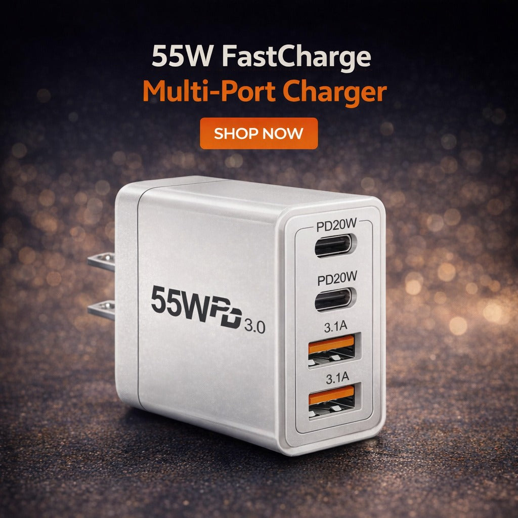 55W FastCharge Multi-Port Charger
