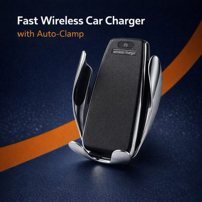 Fast Wireless Car Charger with Auto-Clamp